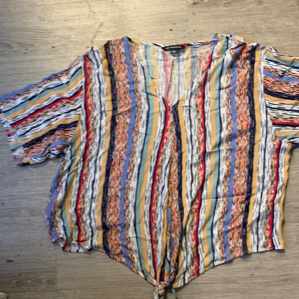 Zac & Rachel Multicolor Striped Blouse